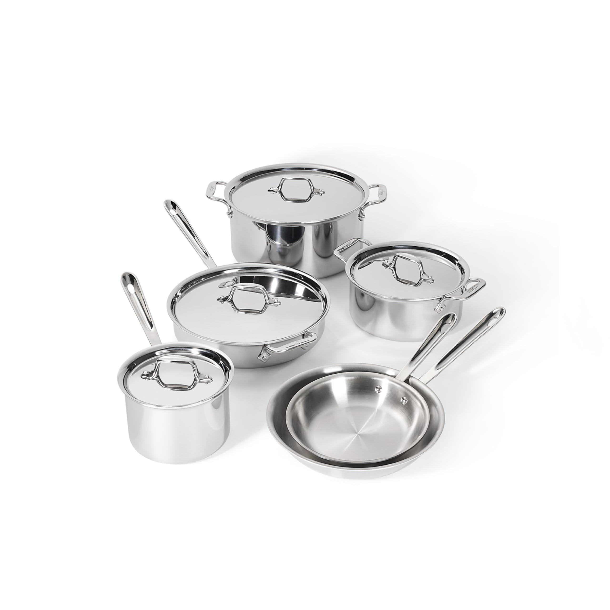 Amazon.com: All-Clad D3 Stainless Steel 10 Piece Cookware Set